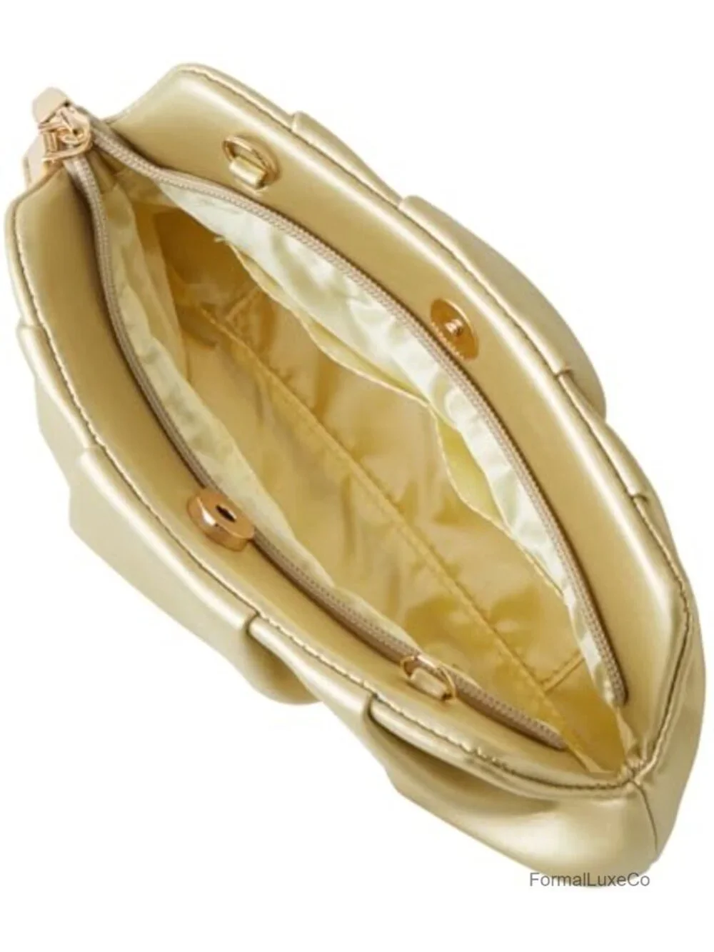 Ruched Clutch Purse Detachable Chain Crossbody Faux Leather Evening Bag